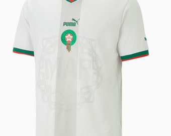 Maillot de l'Équipe Nationale de Football du Maroc. Official Morocco National Football Team Jersey