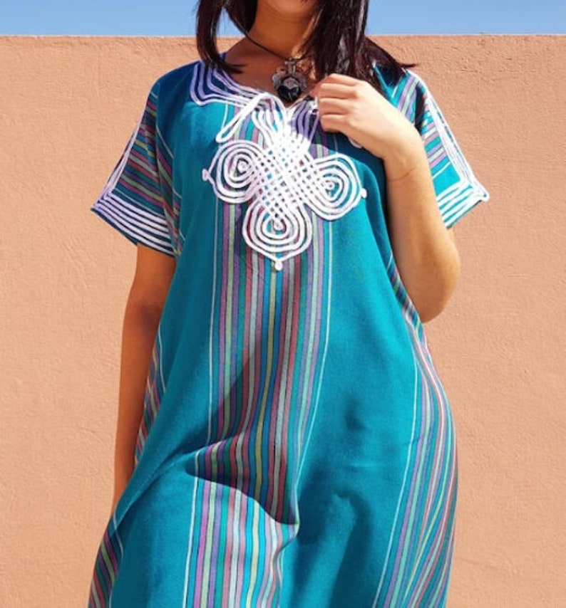 Gandoura marocaine taille standard Abaya vêtement pour femme gift for mother image 8