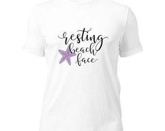 Ruhe Strand Gesicht T-Shirt
