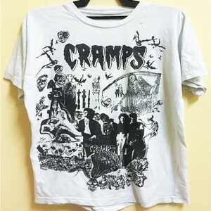 Vintage The Cramps T-shirt , The Cramps Shirt, Vintage The Cramps Psychedelic Jungle Concert Shirt, 80s The Cramps Rock Band Concert shirt