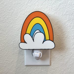 Rainbow Night Light – Soft Glow Nursery Lamp, Cute Decor for Kids Room & Baby Shower Gift