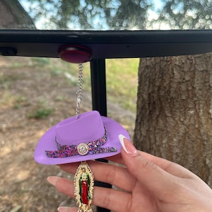 Our Lady - Virgin Mary Car Charm - western car charm -rearview mirror decor