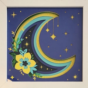 Scatola dell'ombra di carta a strati