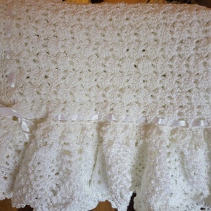Couverture pour bébé faite main, cadeau de baby shower, cadeau d'hôpital pour bébé, couverture pour bébé au crochet fait main, cadeau de baby shower, afghan souvenir de bébé,