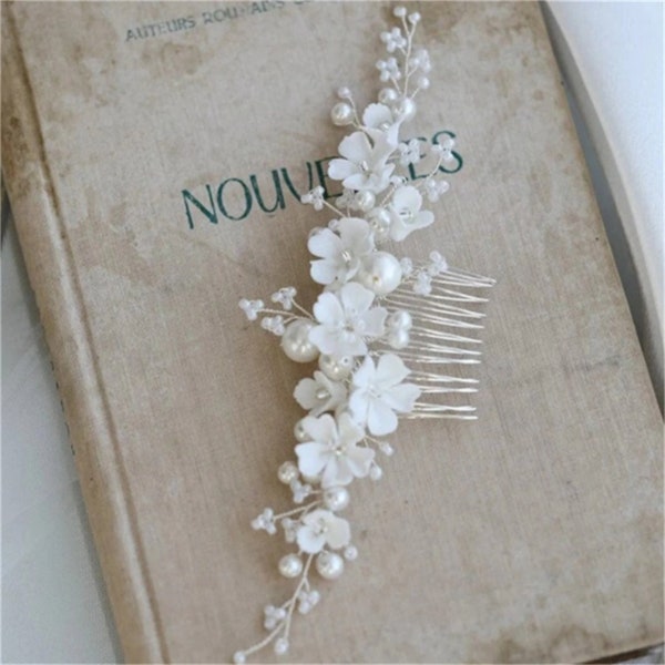 Wedding Flower Hair Piece Etsy