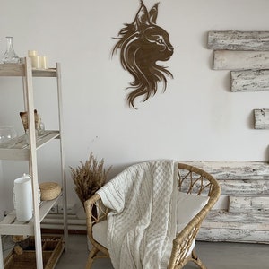 Laser Cut Cat Wall Decor Lynx Wall Art CDR