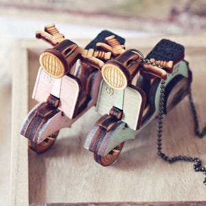 Laser Cut Mini Scooter Wooden Model 3mm SVG, DXF, CDR