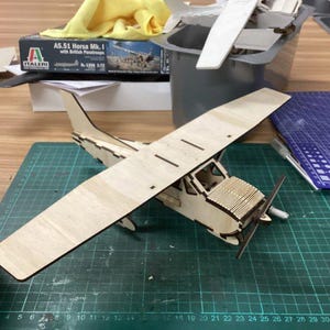 Laser Cut Airplane Cessna SVG File
