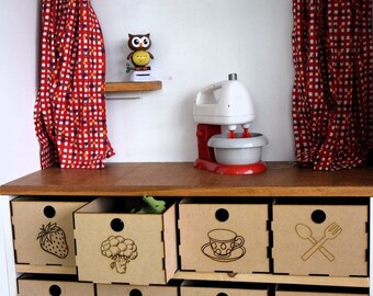 Laser Cut Kitchen Drawers 3mm SVG File