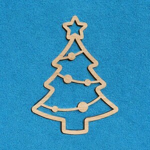Laser Cut Christmas Tree Craft Ornament SVG, DXF, CDR