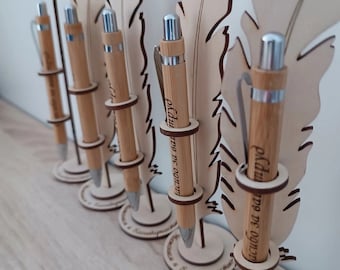Laser Cut Pen Stand 4.37mm DXF, SVG, PDF, Cdr, ai File