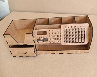 Multipurpose Desk Organiser Laser Cut CDR, PDF, SVG, Dxf File