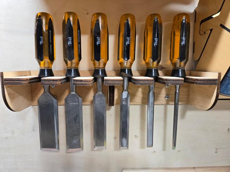Laser Cut Wall Mounted Chisel Rack 3mm DXF, SVG, PDF, Cdr File - Etsy