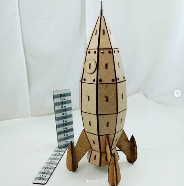 Laser Cut Wooden Rocket Spaceship Toy 3mm - Etsy