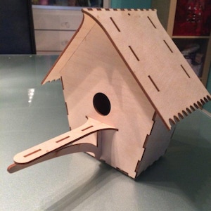 Laser Cut Bird House SVG, DXF
