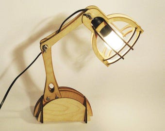 Laser Cut Plywood Lamp SVG, DXF 3mm