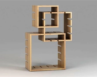 Archivo CDR de estante modular cortado con láser