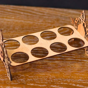Laser Cut Wooden Egg Holder 3mm CDR, DXF, Ai, SVG, pdf