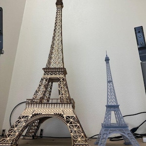 Lasergesneden Eiffeltoren 3D-model 1,50 mm SVG-bestand