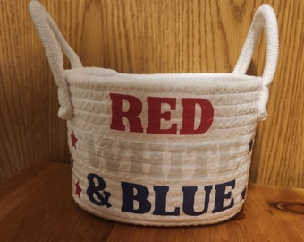 Fourth of July Basket, Kids 4th of July Summer Basket - Etsy