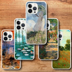 Claude Monet Phone Case Iconic Art Cover suitable for iPhone 15 14 13 12 11 Pro Max Mini iPhone 7 8 Plus XR Samsung S24 S23 S22 S21 S20 A53