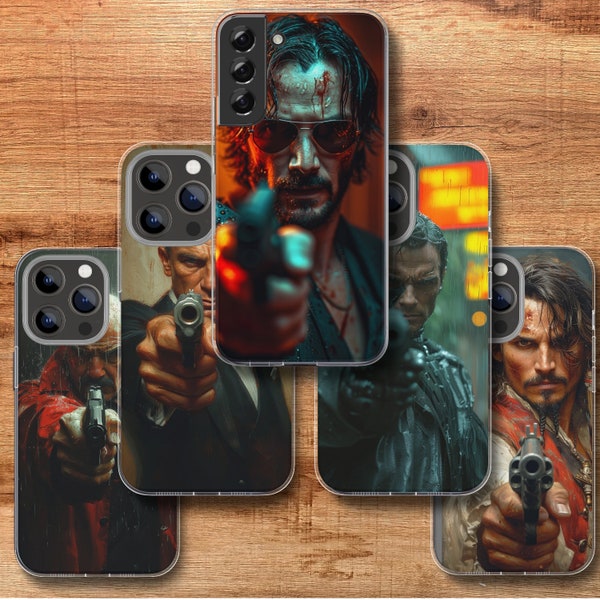 Men with Guns, Dont touch my Phone Cover fit for iPhone 15 14 13 12 11 Pro Max Mini iPhone 7 8 Plus XR Samsung S24 S23 S22 S21 A13 A14 A53