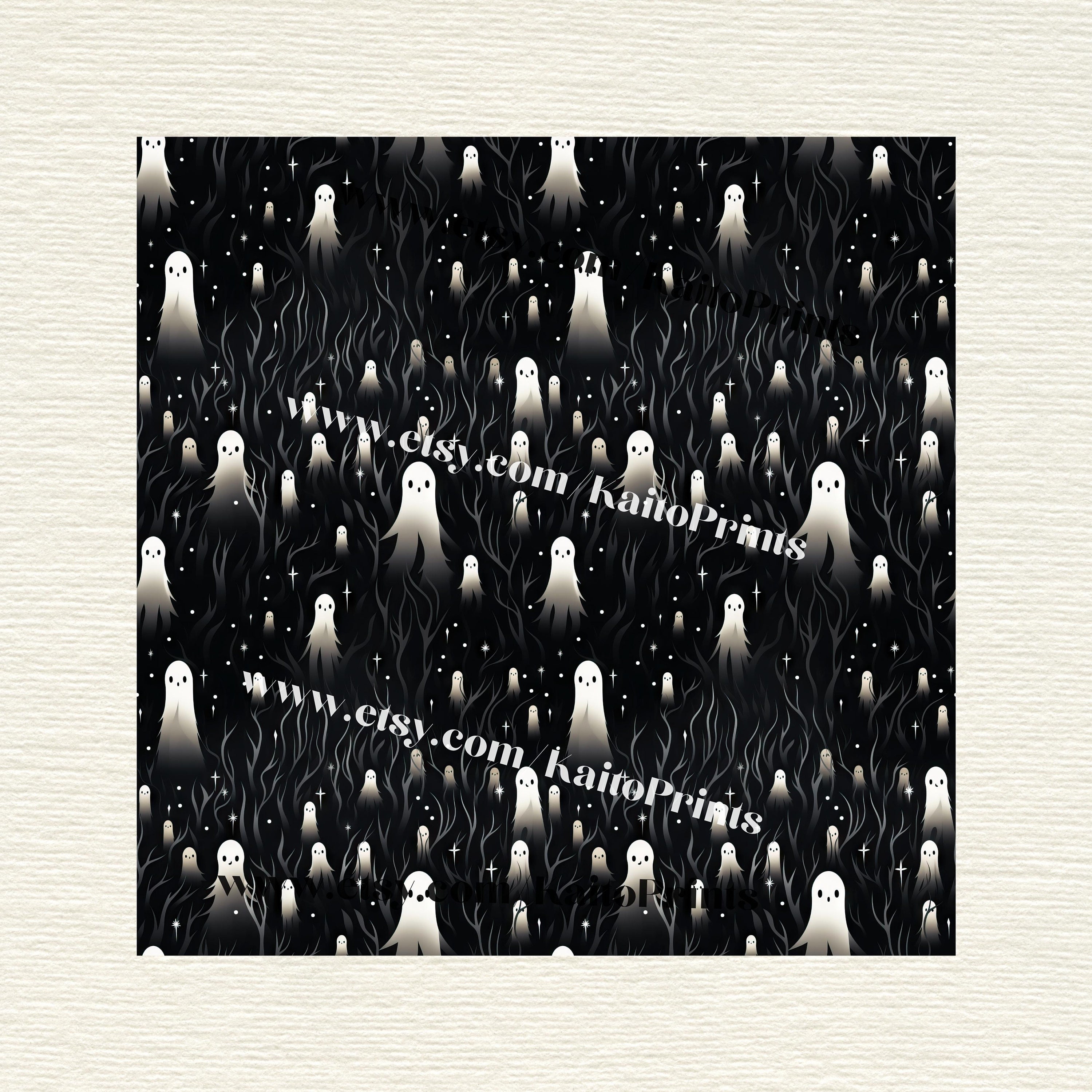 Cute Ghost Patterns Fun Halloween Ghost Pattern Kid's - Etsy