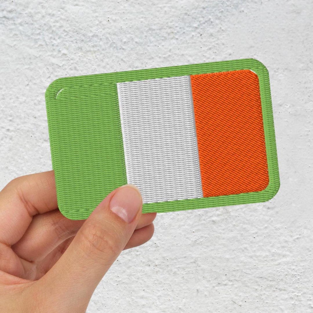 Irish Green Rectangle Embroidered Patch, Irish Embroidery, Irish ...