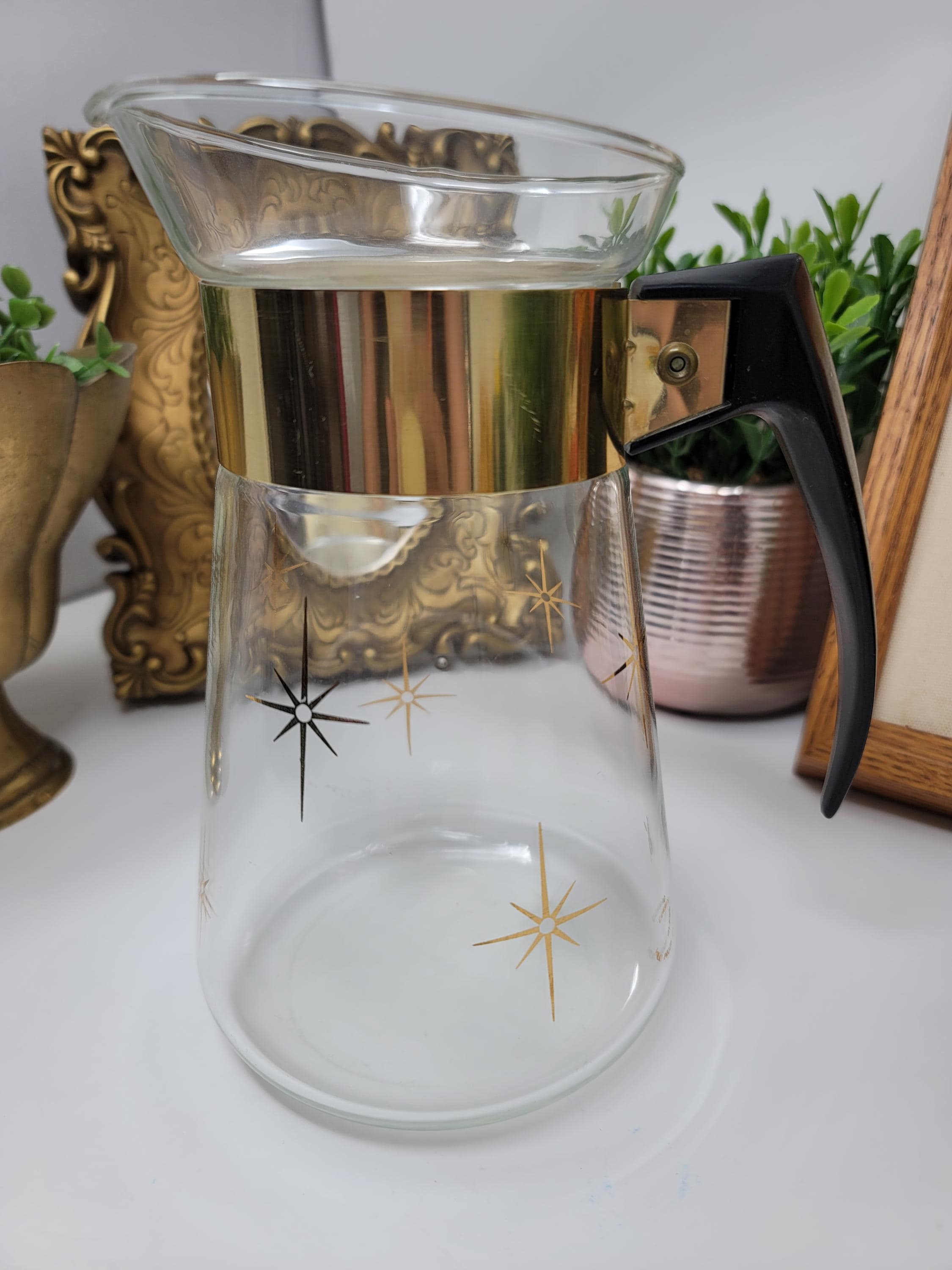 APS Old Fashion - Caraffa in vetro, 9,5 cm, altezza: 31 cm, set da 2 pezzi, composto da: – caraffa in vetro 9,5 cm, altezza