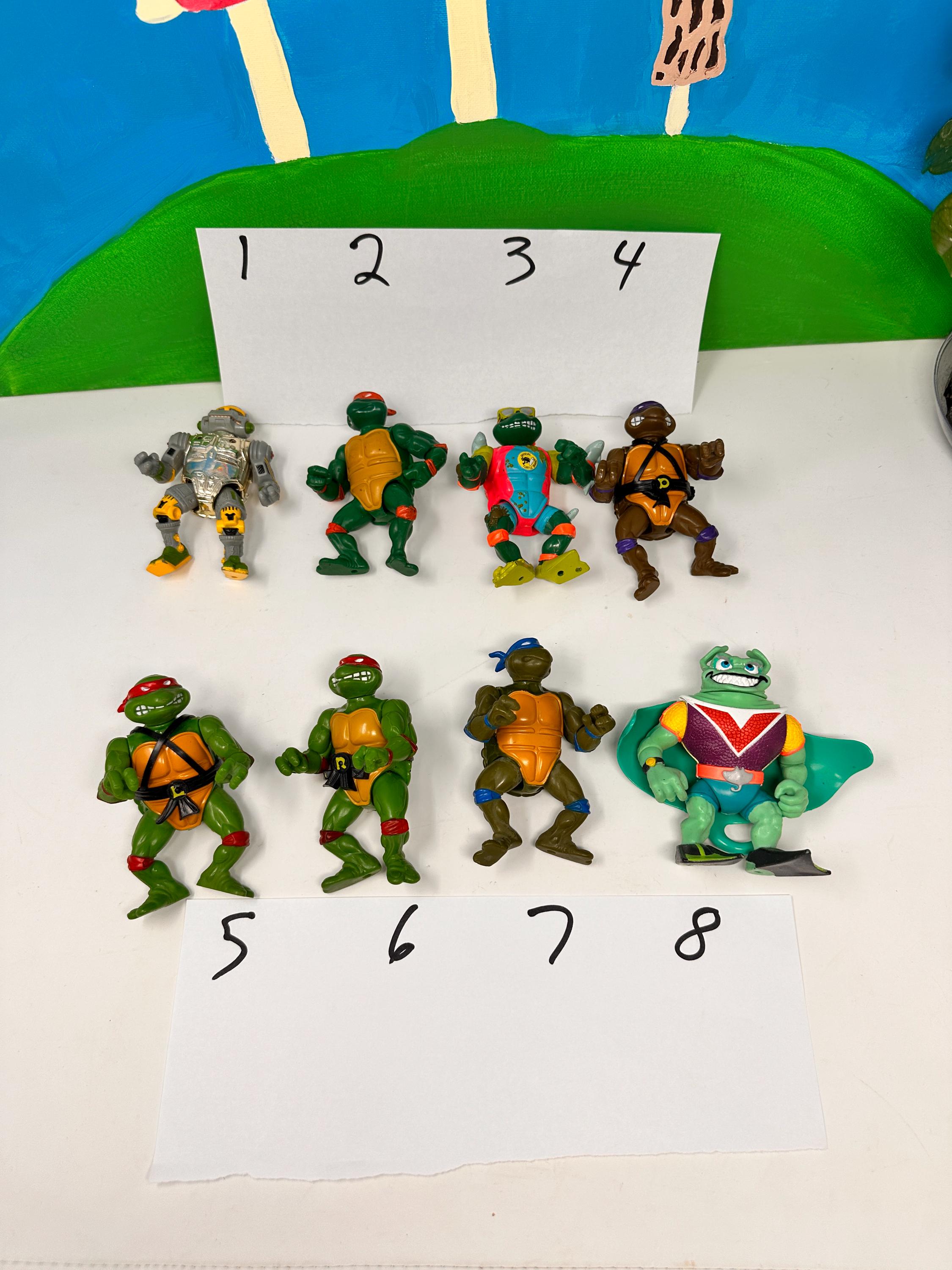 Lot De 4 Figurines Tortues Ninja 1990 – 18cm, édition Limitée Film, Neuves Sous Blister