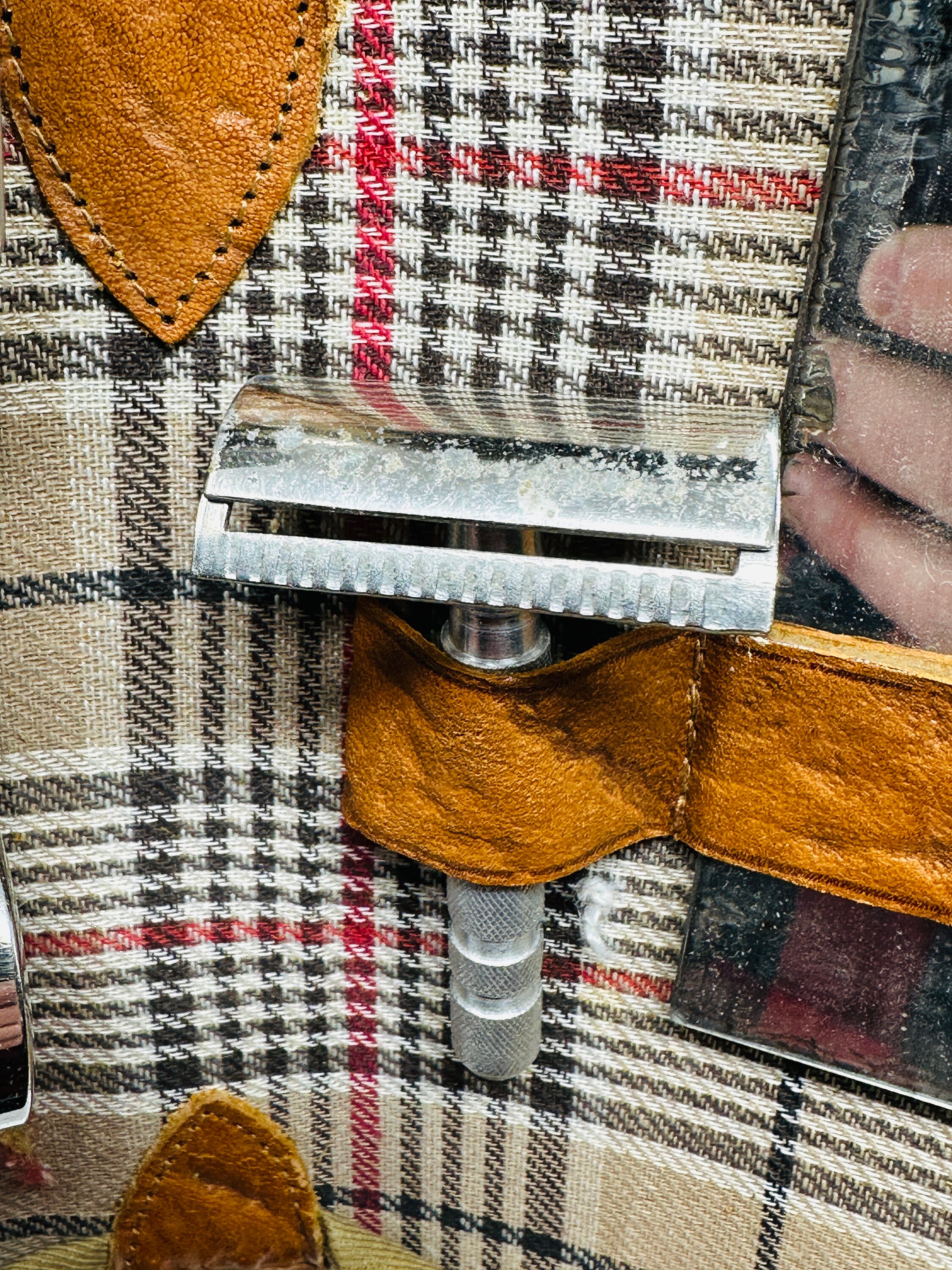 Vintage Shaving Kit in Brown Leather Case Soap Holder Two Etsy