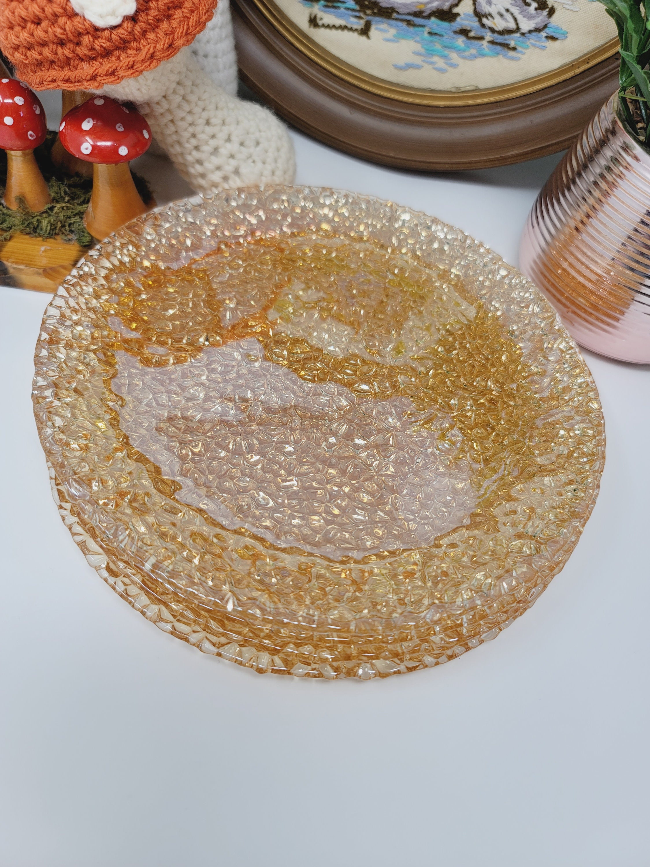 バカラ パリ プレート 6枚セット 径190mm / paris 平皿 レア HARIO（ハリオ） HARIO COLORS カラーズ リム付きプレート 耐熱ガラス