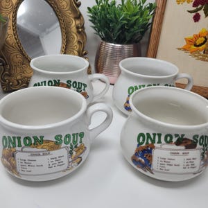 Vintage Onion Soup Mugs
