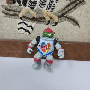 Action figure vintage TMNT Space Cadet Raffaello del 1990 - Teenage Mutant Ninja Turtles - Loose Playmates Toys Astronaut Collectible