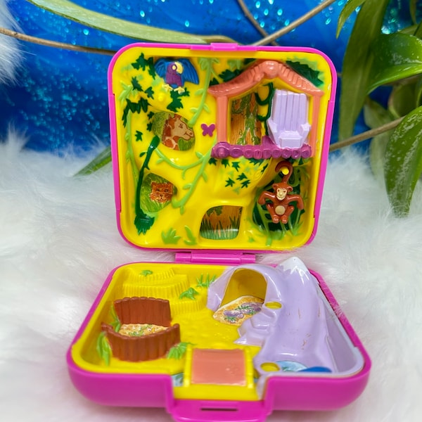 Polly Pocket 1989 Wild Zoo World – Wildlife Park – Version UK Rare – COMPLET