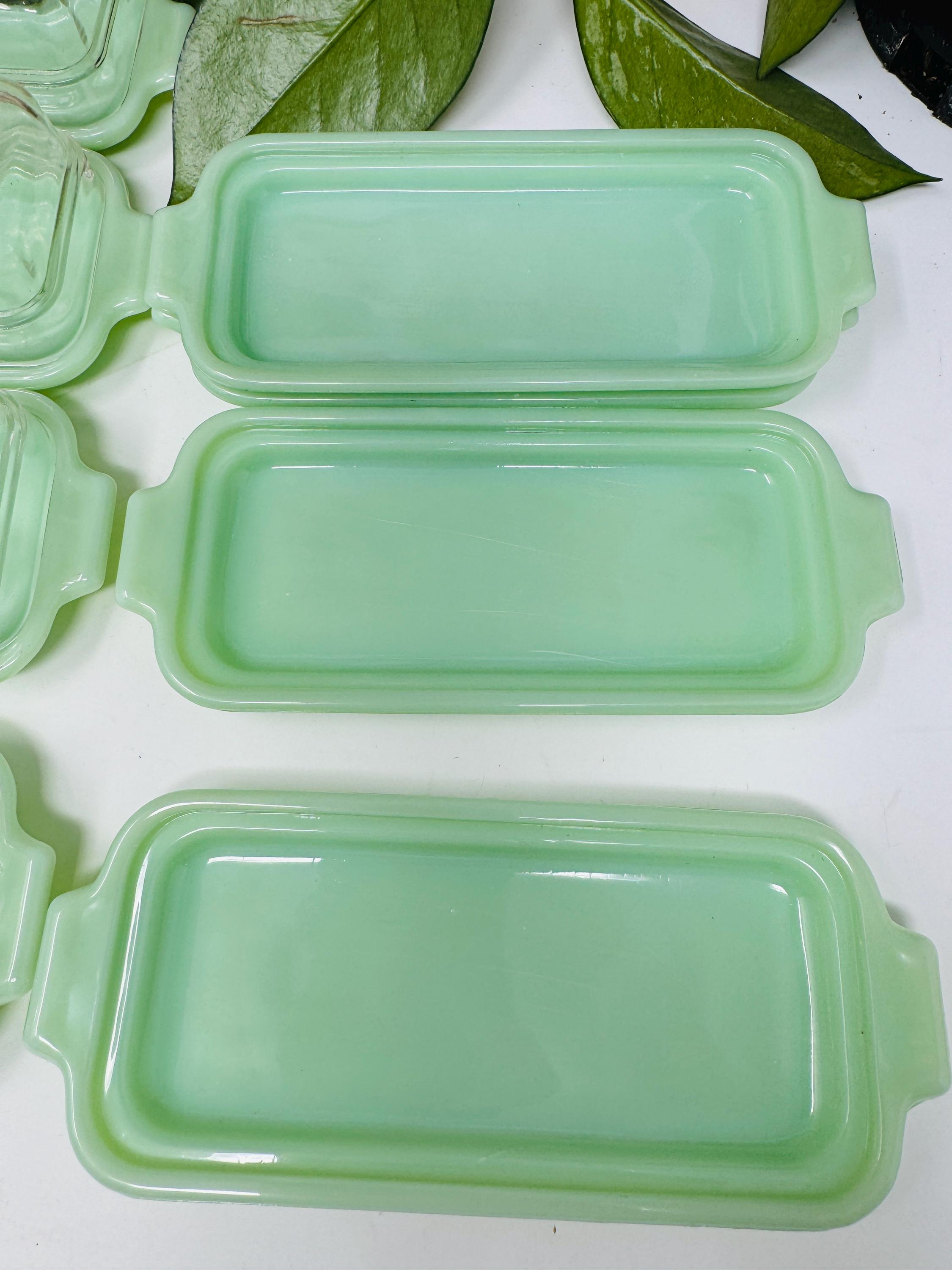 ファイヤーキング ジェダイ バターディッシュ FireKing jade-ite Vintage FIRE KING Oven Ware Covered JADEITE Butter Dish W