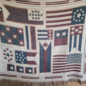 PATRIOTIC USA  Woven Blanket