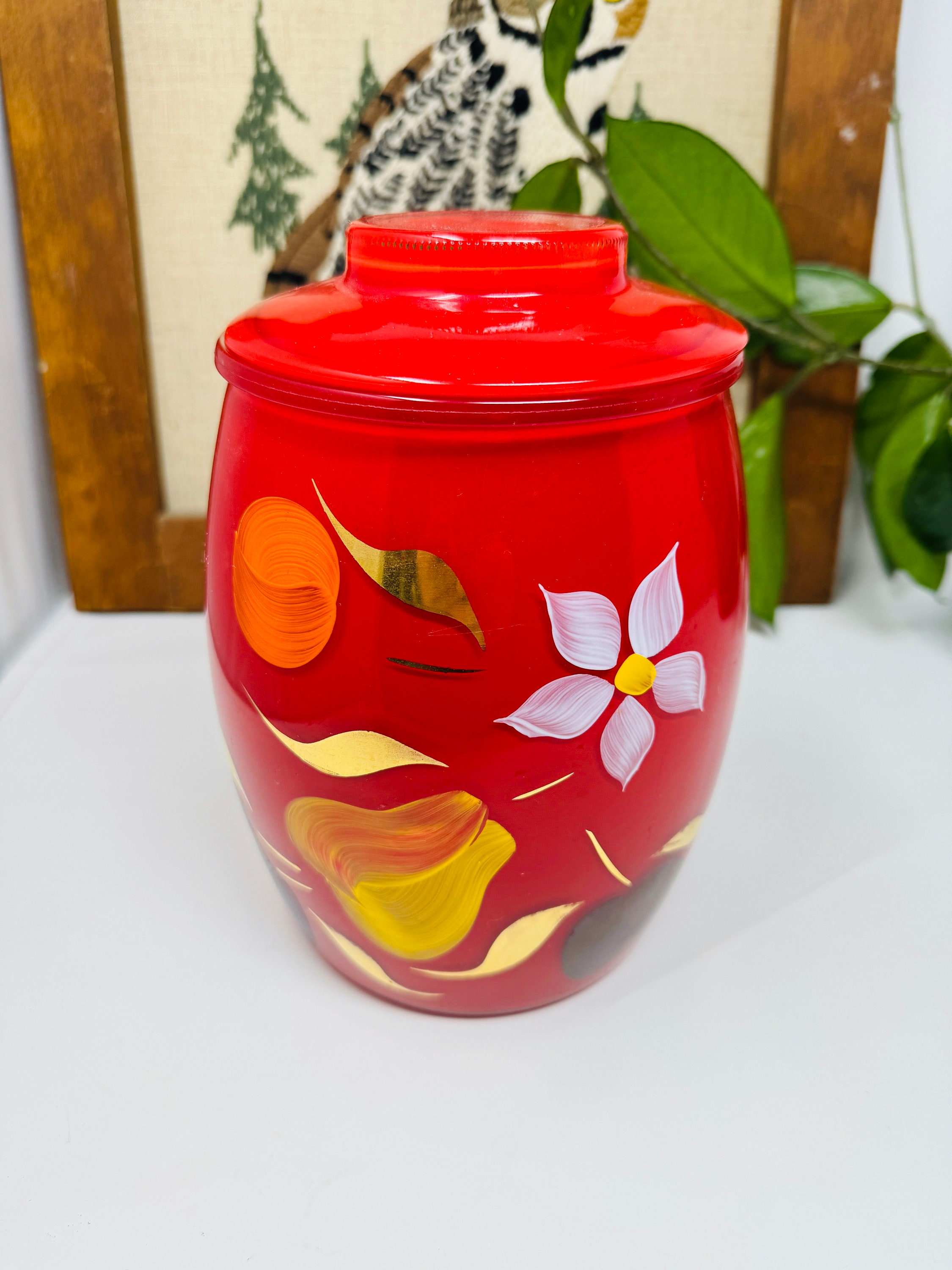 1/2-delige canister set ananas vorm opslag jar thee snoep cookie jar