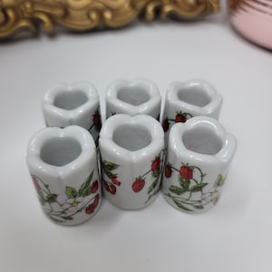Vintage Erdbeer-lustige Designs Mini-Kerzenhalter
