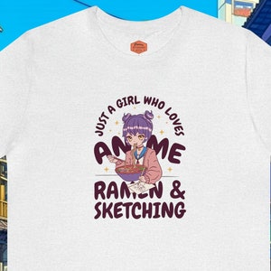 Anime Shirt,Ramen Shirt,Just a Girl Shirt,Oversize Anime Shirt,Anime Merch,Anime Sweatshirt,Goth Shirt, Anime Lover,Waifu Shirt,Hentai Shirt