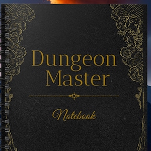 DnD Journal, Dungeon Master Spiral Notebook - Ruled Line, DnD Accessories, Gift for Dungeon Master, DM Accessories