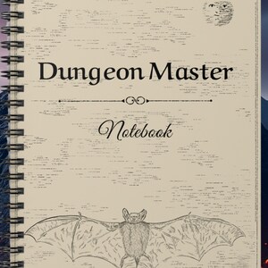 DnD Journal, Dungeon Master Spiral Notebook - Ruled Line, DnD Accessories, Gift for Dungeon Master, DM Accessories
