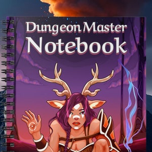 DnD Journal, Dungeon Master Spiral Notebook - Ruled Line, DnD Accessories, Gift for Dungeon Master, DM Accessories