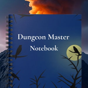 DnD Journal, Dungeon Master Spiral Notebook - Ruled Line, DnD Accessories, Gift for Dungeon Master, DM Accessories