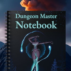 DnD Journal, Dungeon Master Spiral Notebook - Ruled Line, DnD Accessories, Gift for Dungeon Master, DM Accessories