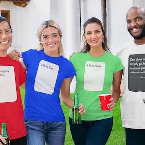 Halloween Costume Shirt for Groups, Family Halloween Costumes, Cards Against Office Halloween Costume, Inappropriate Halloween Costume