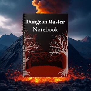 DnD Journal, Dungeon Master Spiral Notebook - Ruled Line, DnD Accessories, Gift for Dungeon Master, DM Accessories