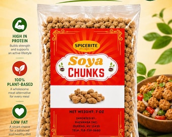Spicerite Soya Chunks - Dark and Light