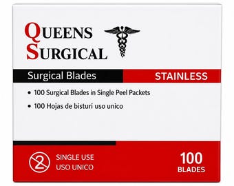 Surgical Blades -Stainless Steel -  Sterile/Non Sterile - Box of 100 pcs