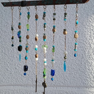 Handgemachte Perlen Suncacher Boho Windspiele Garten Schmuck Boho Garten Fensterbehang Sun Catcher